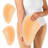 Shyyween 2 Pcs Self Adhesive Silicone Hip Pads for Women Sticky Butt Pads Hip Dip Filler Shapewear Realistic Thick Buttocks Butt Enhancer Lifter for Crossdressing