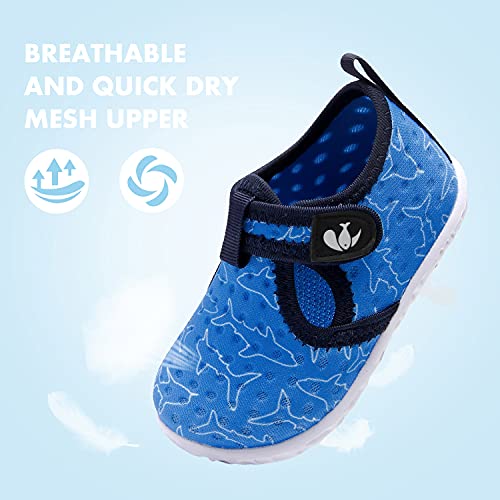 Image of FEETCITY Boys Girls Water Shoes Kids Aqua Socks Quick Dry Barefoot for Beach Swimming Pool