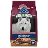 Blue Buffalo Wilderness High-Protein Natural Dry Food for Senior Dogs, Salmon Recipe, 13-lb. Bag