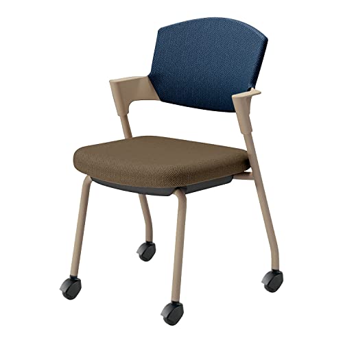 【メーカー配送・設置・組立】コクヨ ミーティングチェア 会議用椅子 プロッティ Protty スタッキング 肘付 カバー交換可能 キャスター 背座クッションタイプ K17-Z22CG-M6T72