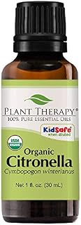 Plant Therapy Citronella Organic Essential Oil 100% Pure, USDA Certified Organic, Undiluted, Natural
