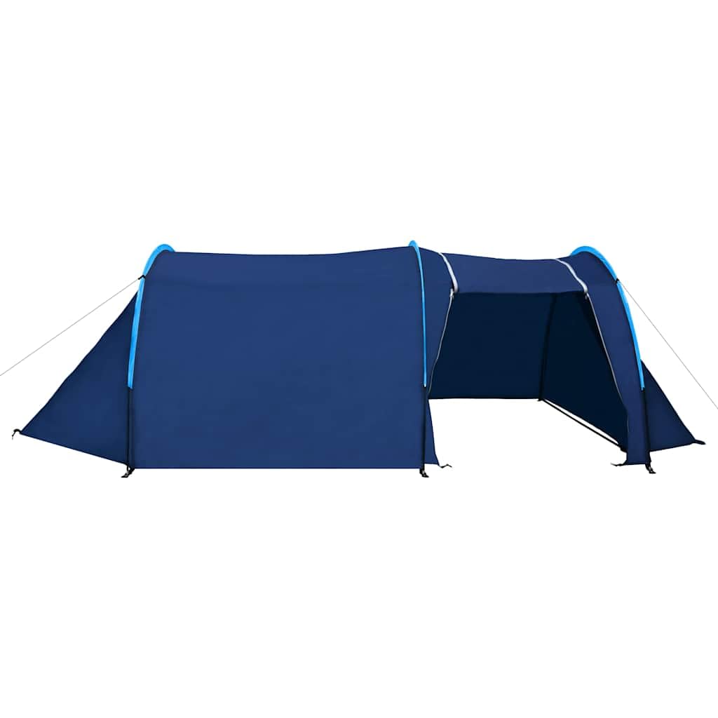 Tenda da campeggio per 4 persone, blu navy, azzurro, con borsa per il trasporto