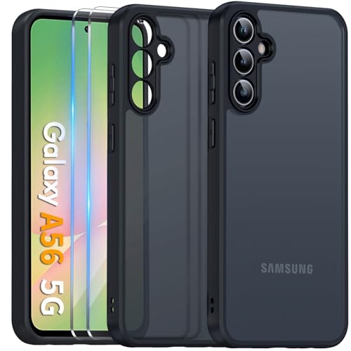 COPIKE Matt Kameraschutzhülle für Samsung Galaxy Hülle mit 2 Stück Schutzfolie, Dünn Stoßfest Anti-Fingerabdruck Mattierte Rückseite Handyhülle Samsung