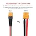 ELFCULB XT60 Y Splitter,12AWG XT60 1 Male to 2 Female Connector Cable for UAV Phantom Quadcopter RC Car(1FT)