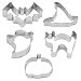 Produktbild Halloween Ausstechformen Kürbis Ausstechformen, Plätzchenausstecher Edelstahl Halloween Ausstecher Kürbis Katze Geist Hexenhut Fledermaus Cookie Cutter Plätzchenformen Ausstechformen Set