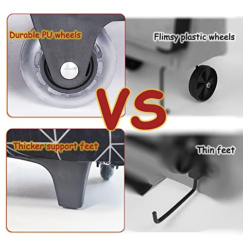 Belegao Einkaufstasche auf Rollen 17L - Faltbarer Einkaufstrolley mit Reißverschluss Wasserdichte...