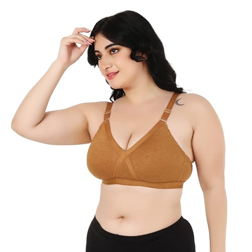 Image of Cotton Minimizer Full Coverage Bra for Heavy Bust Seamless Non Padded