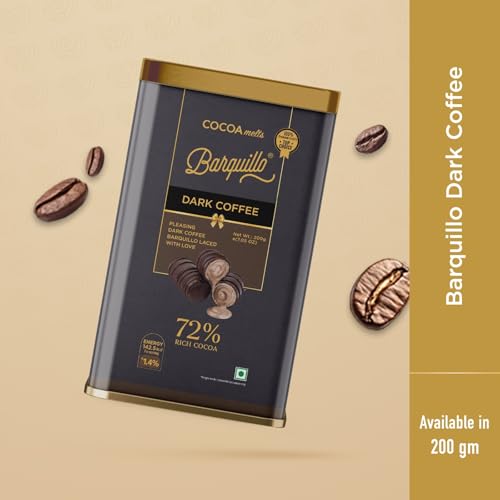 Image of Barquillo Premium Dark Coffee Cream Filled Wafer Rolls|72% Cocoa| Gift Tin - 200g (10 Pieces) | Dubai couverture taste | Crunchy & Delicious Chocolate Treat for Gifting, Festive & Celebrations
