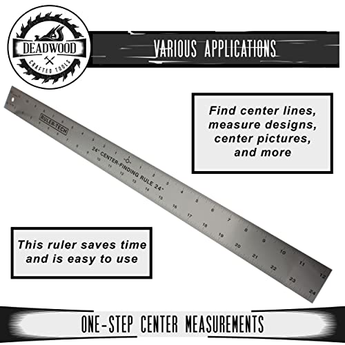 Dct Centering Ruler, 24In – Center Finding Measurer For Woodworking Rotary, Crafting, Embroidery, Guitar Luthier #TOP3