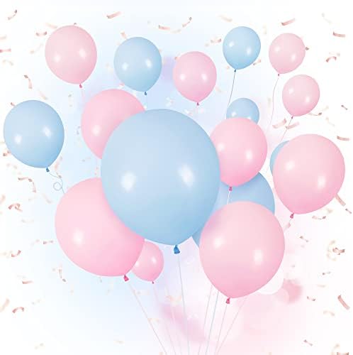 Blue Balloon Garland Arch Kit 122 PCS Metallic Blue White and Silver Confetti Latex Balloons for Baby Shower Bridal Shower Birthday Wedding Bachelorette Anniversary Party Decorations