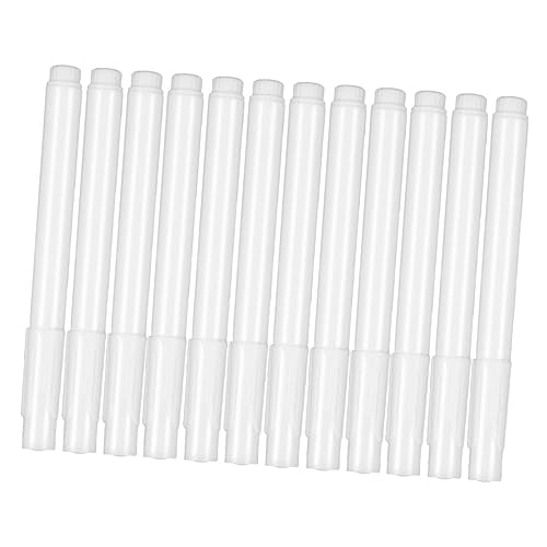 MINAOLULUS 12個 消せる液体ホワイトチョークマーカー 耐水性で滑らかに書ける軽量チョークペン オフィスや学校の板 ガラス ホワイトボード対