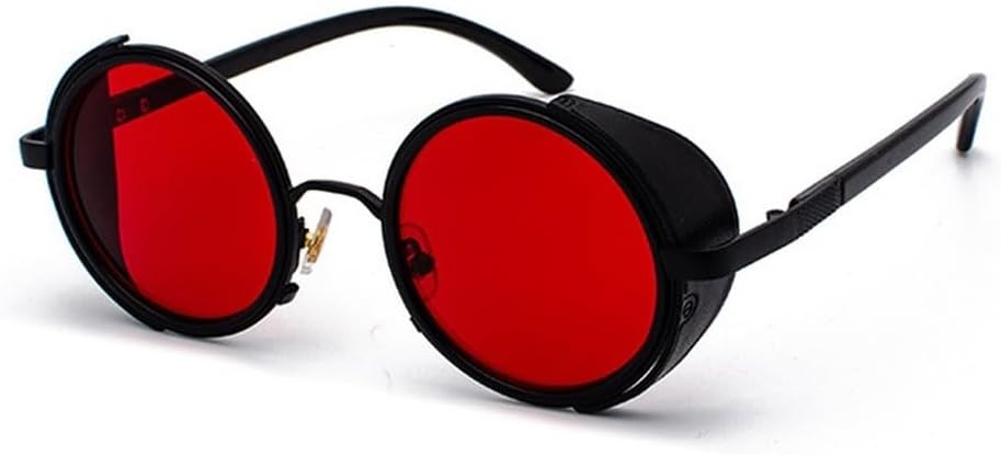 Vintage Women Steampunk Retro Coating Men Round Sunglasses Punk Sun Glasses UV400