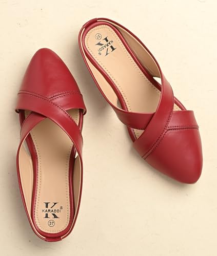 Image of Karaddi Slip on Sandals for Woman | Flats Women Stylish | Mules for Womens Sandals Flats | Mule for Women Stylish Flat Sandal | Flat Fashion Sandal
