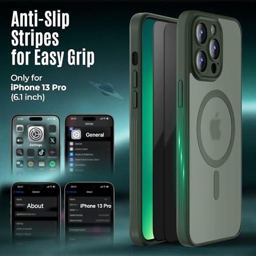 Image of Symcele Designed for iPhone 13 Pro Case, Alpine Green