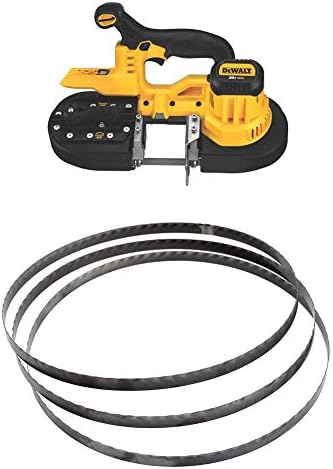 DEWALT DCS371B 20V MAX Lithium-Ion Band Saw, Bare-Tool with 24 TPI Portable Band Saw Blade, 3-Pack