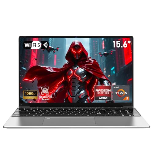 Image of NAIKLULU Gaming Laptop Computer, Lap Top PC 2026 Window 11 pro, 16GB RAM 1TB SSD, Ryzen 5 7430U (up to 4.3Ghz, Beat 5700U), Backlit Keyboard, IPS 1920 * 1080 FHD Display, WiFi 5, BT5.0, Fingerprint