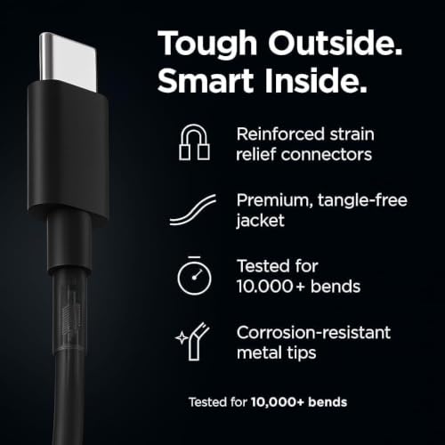 Image of Moto 68W Original Type-C Cable 1M (3.3 FT) TurboPower Charging Cable Compatible With Motorola 60 /50 /40 /30 /Edge /Fusion /ProNeo /razr /Stylus /G05 /G85 /G45 /G64 / G84 /G62 /G54 /G84 /G54 /E40 /G35 /G96 /G86 /G82