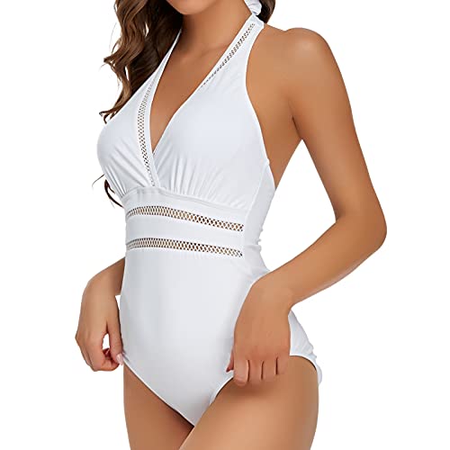 Edelqual One Piece Swimsuit for Women High Cut Swimwear Cutout Sexy Monokini Tummy Control Bathing Suit2