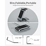 Wireless Charger for Samsung 3 in 1 Wireless Charging Station Foldable Wireless Charger Stand for Samsung S25 Ultra S24 S23 S22 Z Flip Z Fold 7 6 5 4 3 for Galaxy Watch 8/7/6/5/4/ Galaxy Buds - Image 5