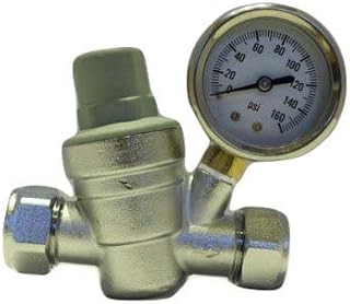 DURAPRV(TM) Water Pressure Reducing Valves with Gauge, Brass with Chrome Finish 15mm & 22mm