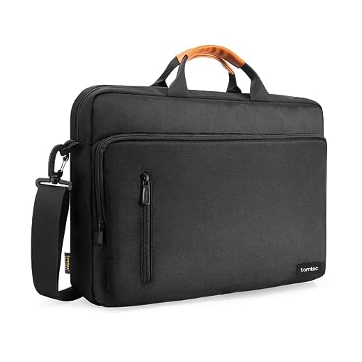 tomtoc Protective Laptop Shoulder Bag for 13-14 Inch MacBook Air/Pro, 13.4-14.4 Surface Laptop Studio/7/6/5/4/3, HP Chromebook 14, Acer Aspire 14, ASUS Zenbook 14, Dell Inspiron 14, Business Briefcase