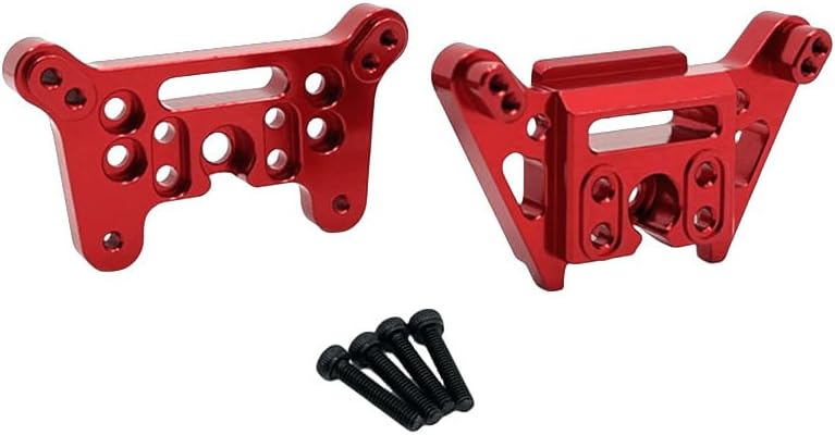 Metal Upgrade Remote Control Car Front and Rear Suspension Brackets Fit for MJX 1/14 14207 14208 Remote-Controlled car Parts(Red)