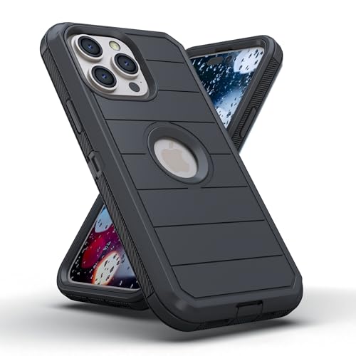 Image of KLD Hard Back Case for Apple iPhone 15 Pro MAX Cover Military Grade Protection Heavy Duty Rugged Shockproof Smart Case - Black