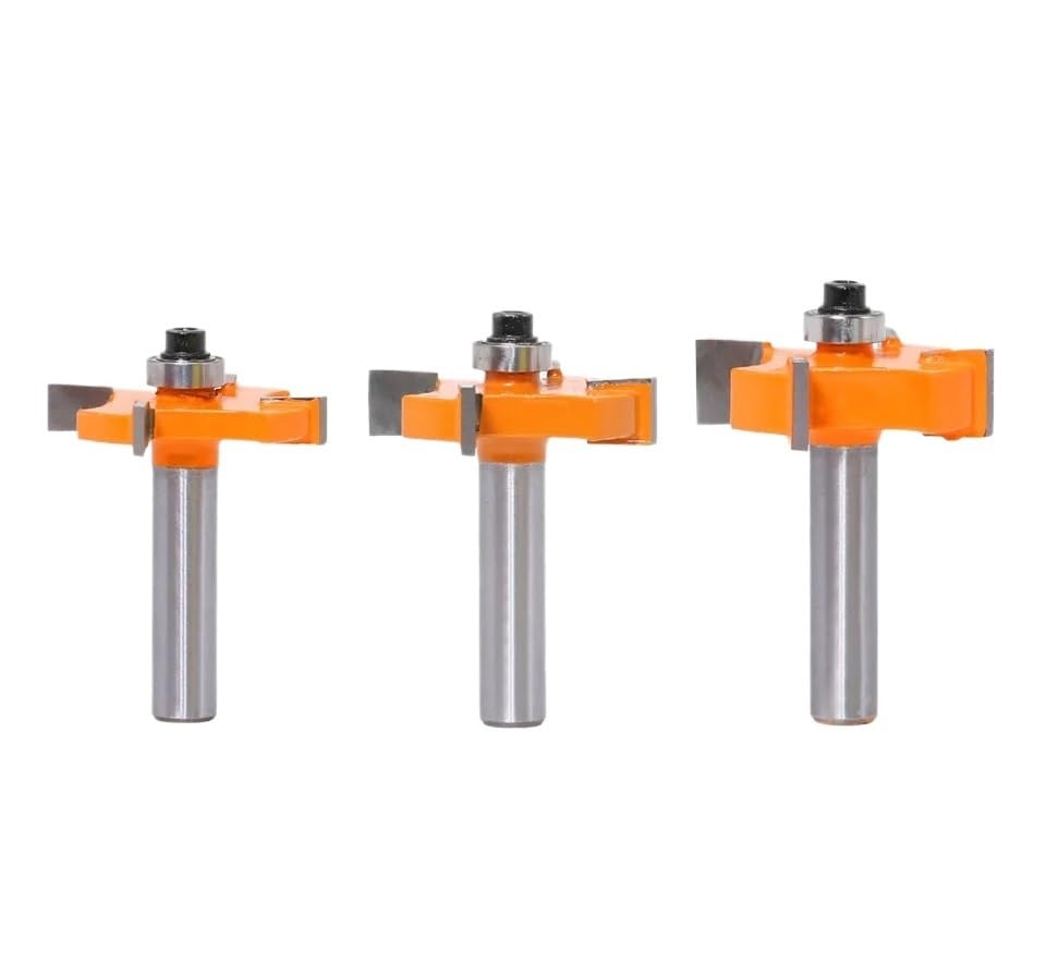 1/3 sztuk 8mm Shank CNC z węglika spiekanego do obróbki drewna Bit grawerowania frez 4 ostrza maszyna przycinania typu T wkładka Router(3PCS)