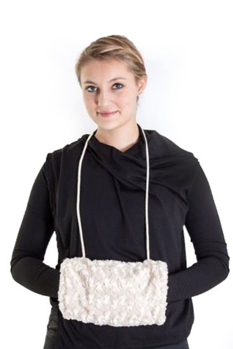 Ringelsuse Muff voor dames katoenen koord 25 x 18 cm Fairtrade - Image 4