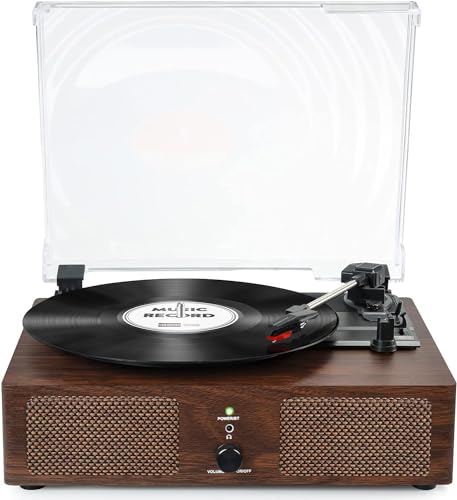 Udreamer Vinyl Player Bluetooth Turntable with Speakers