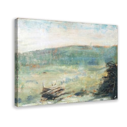 Impression sur toile Georges Seurat Paysage à Saint Ouen cadre mural