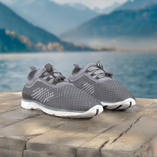 Image of Women's Quick Drying Aqua Water Shoes,3-Second Drainage & All-Terrain for Swimming,Hiking,Yoga