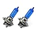 Produktbild INION 2x Stück H7 12V 55W Halogen BLAU beschichtet - Birne in Xenon Look - Licht - Leuchten - Lampe Blau-Weiß -PX26D Xenon Optik Lampen Glühlampen Super White Birnen Autolampen