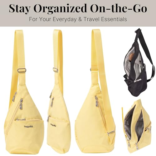 Image of Baggallini Mini Sling - 12x7 Sling Crossbody Bag Backpack with Adjustable Shoulder Strap