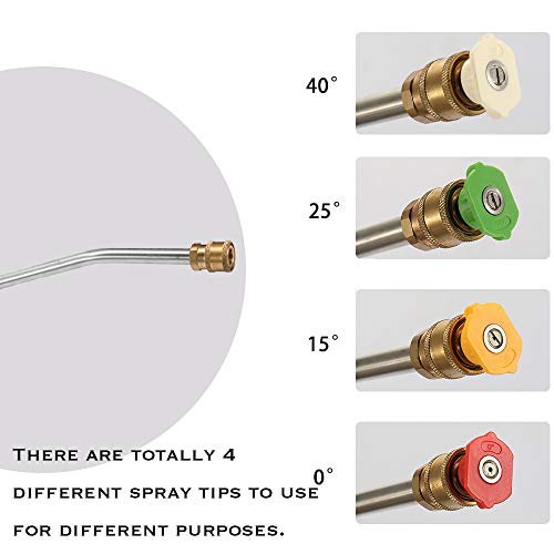 Ajcoflt Lavagem de Carro de alta Pressão Jet Lance Para Karcher K Série Com 4 Pontas Do Bico Ângulo