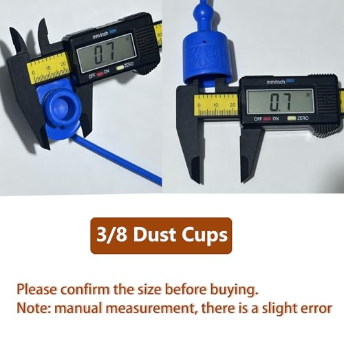 Image of 8 Pcs Hydraulic Quick Coupler Dust Caps & Plugs Set, Compatible with 3 /8 inch Flat Face Couplings for Bobcat Skid Steer, for John Deere Tractor