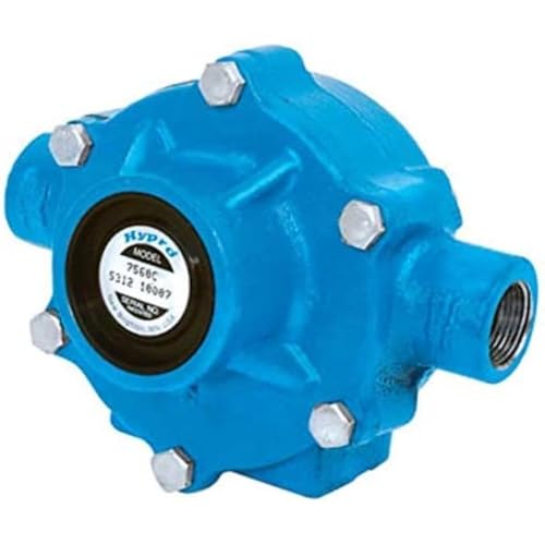 PENTAIR HYPRO 7560C 8-Roller Pump, Cast Iron, 22.5 GPM, 300 PSI, 1000 RPM, 3/4" NPT Ports, Viton Seal, 15/16" Solid Shaft, High Performance Agricultural Sprayer Pump