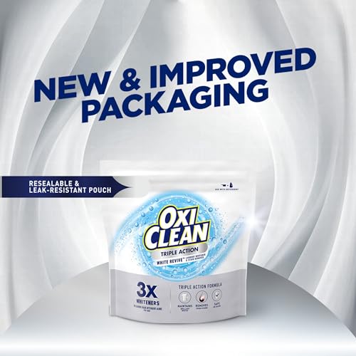 OxiClean Triple Action White Revive Laundry Whitener Powder, 4 lbs - image 7