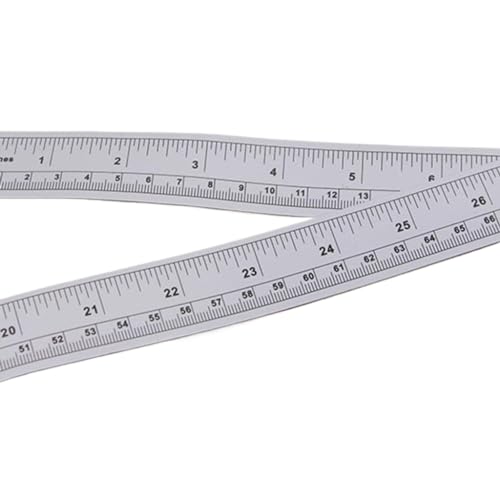 Ruban de mesure auto-adhésif 90 cm double échelle pouces cm pour établi 6 pcs