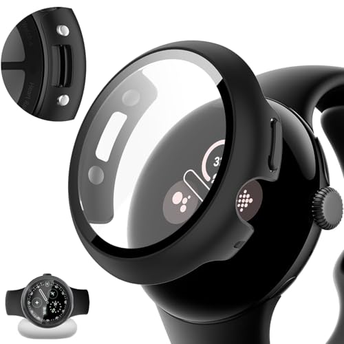 GYOKUYU [[ď^Jo[] FOR Google Pixel Watch 4 41mm/45mmیP[X O[O sNZEHb`4[d⏕A_v^[̌^Jo[ [dP[XOsv [dΉ KXtBi41mm/ubNj