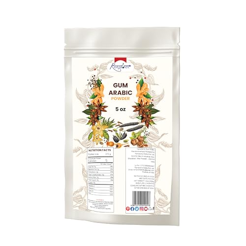 Ramaroma Food-grade Gond Babool | Indian Gum Arabic Tree Acacia Fiber Gum Organic (Babool), Acacia Fiber Pure Organic, All Natural, Salt-Free | Vegan | No Colors | Gluten Friendly | NON-GMO, 5oz