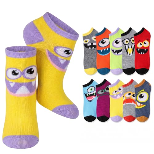 Image of Tipi Toe Women's 10 Pairs Lightweight Colorful Socks - Fun Low Cut Patterns for All-Day Comfort and Easy Everyday Style