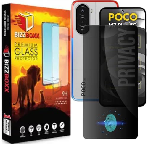 Image of Privacy Tempered Glass Compatible With REDMI 15 5G, POCO M7 Plus 5G Screen Protector Gurad - Anti-Spy, Fingerprint Working, Protect Sensitive Information, 6.9 Inch - Pack of 1