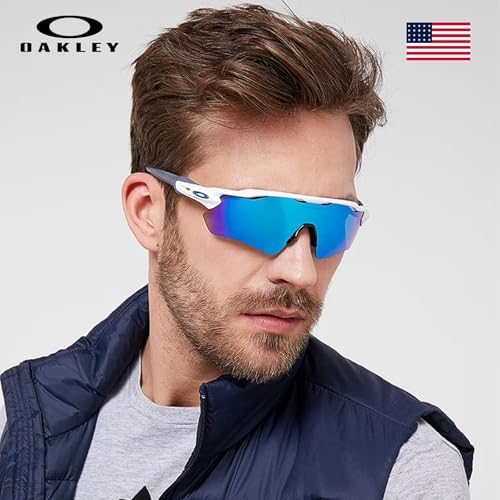 Image of Oakley RADAR EV PATH TEAM COLORS OO9208 Shield Shape Sunglasses With Official Eyewear Kit