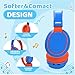 MIDOLA Kids Headphones Wireless Bluetooth 5.4 68H Play Time Volume Limit 85/94dB Over-Ear Foldable Headset,Type-C Fast Charging,with Wired Aux Mic for Toddler Boy Girl Pad Tablet Blue