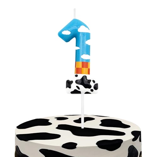 Toy Inspire Game Story 1st Birthday Number Candles, Number 1 Candle Cake Toppers for Cartoon Story Themed Parties, 1st Birthday Cake Candles for Boys and Girls, Kids Party Supplies