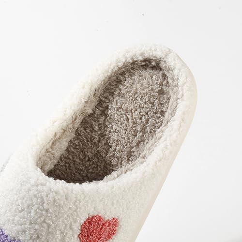 Image of LNERIP Animal Slippers Fruit Slippers Plant Slippers Various Cartoon Patterns Fluffy Soft Memory Foam Retro Indoor Outdoor Home Couple Shoes