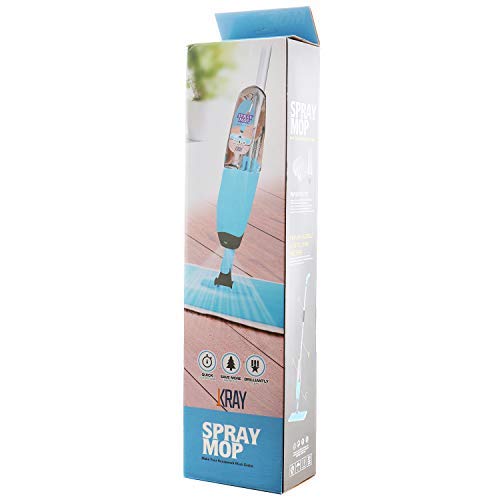 Kray Spray Mop Strongest Heaviest Duty Mop - Best Floor Mop Easy to Use - 360 Spin Non Scratch Microfiber Mop with Integrated Sprayer - Includes Refillable 700ml Bottle & 2 Reusable Microfiber Pads