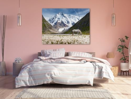 Tableau Plexiglas Tian Shan Grand Format pour Salon Moderne 120 x 90 cm