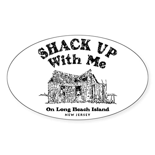 CafePress Shack Up LBI Oval Sticker Oval Bumper Sticker, Euro Oval Car Decal
